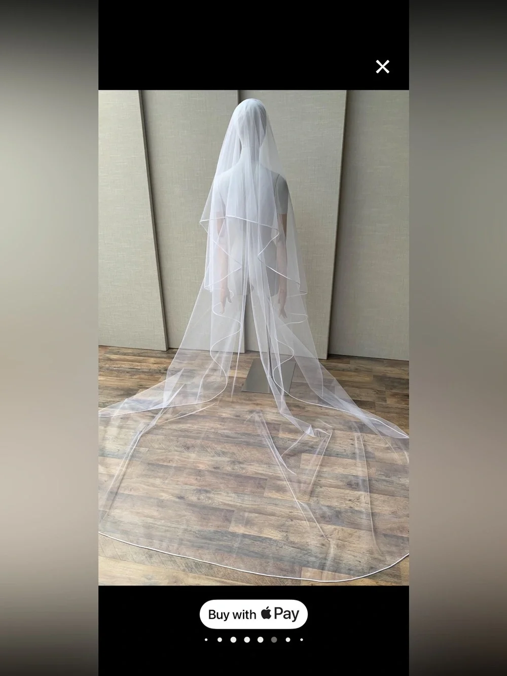 LIKE NEW Bridal Cathedral Veil - White Wedding Veil